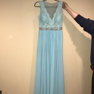 Light Blue / Turquoise Prom Dress